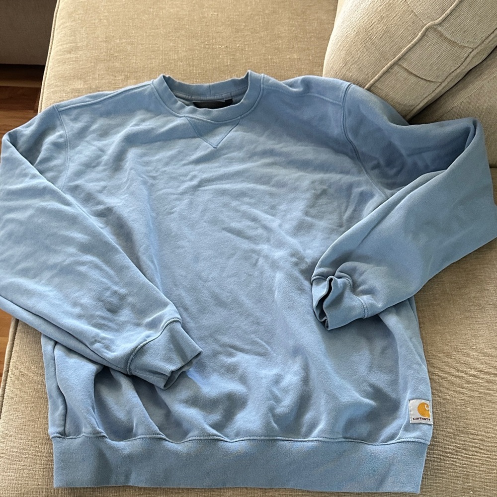 Carhartt Men’s Pale Blue Crewneck Sweatshirt